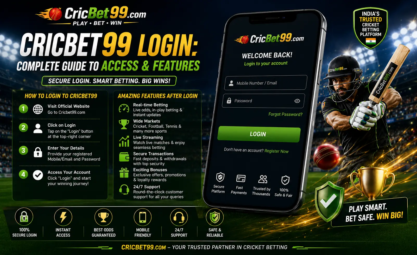 Cricbet99 Login: Complete Guide to Access & Features