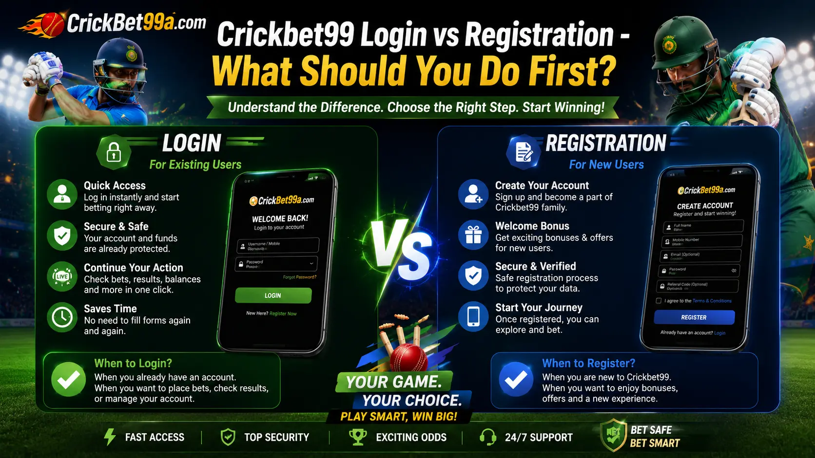 Crickbet99 Login vs Registration – What Should You Do First?