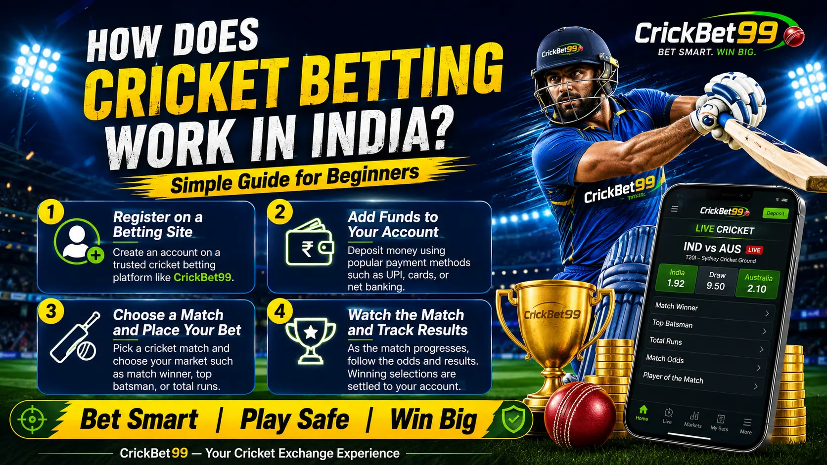How Does Cricket Betting Work in India? Complete Guide for First-Time Users